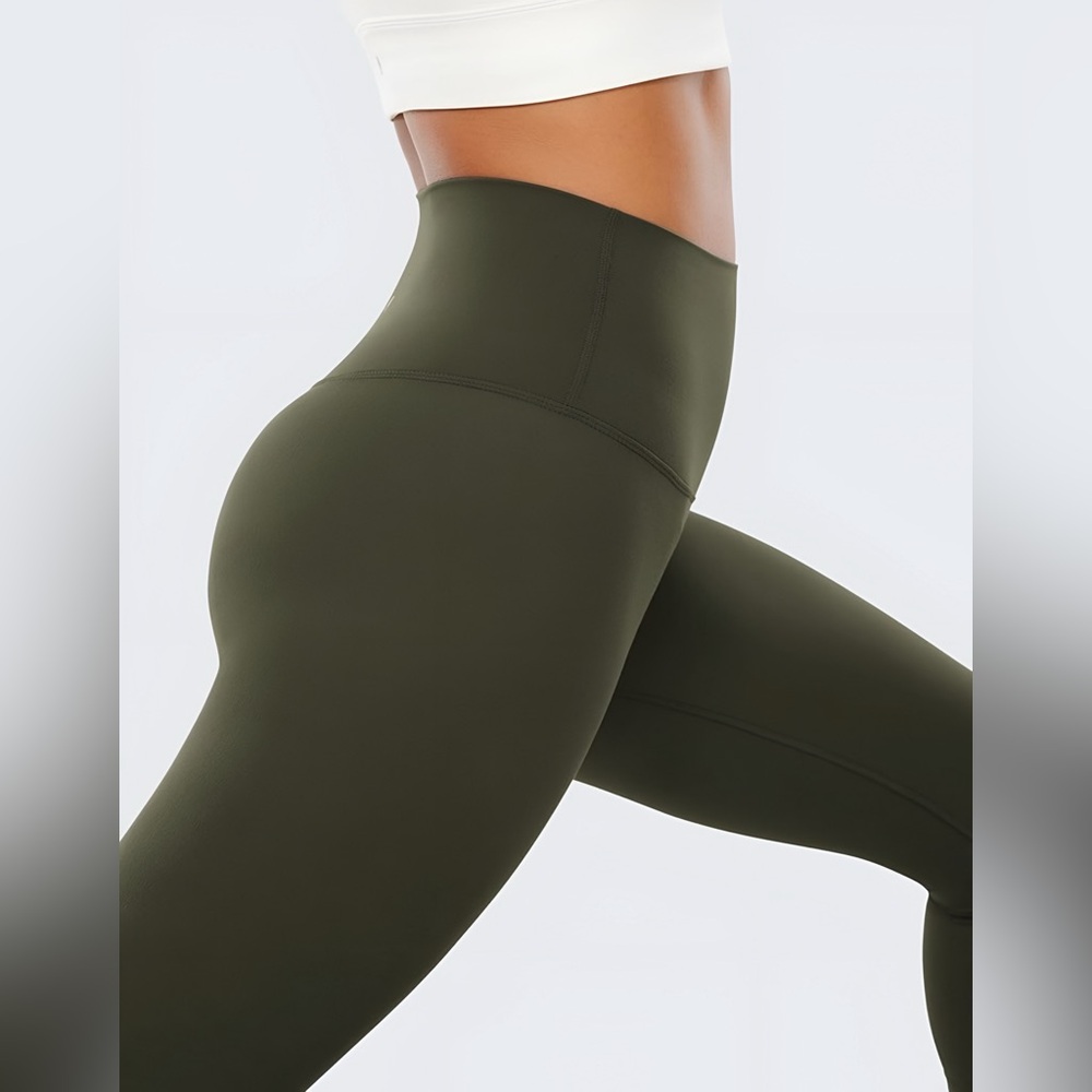 NEW Aerie OFFLINE Real Me High-Waisted Leggings, Olive Green, Small